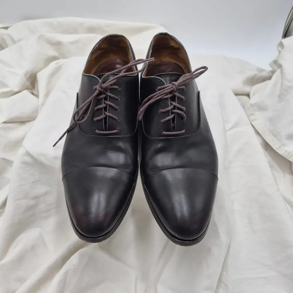 Magnanni Men's Segovia Cap-Toe Leather Oxfords Black size 9